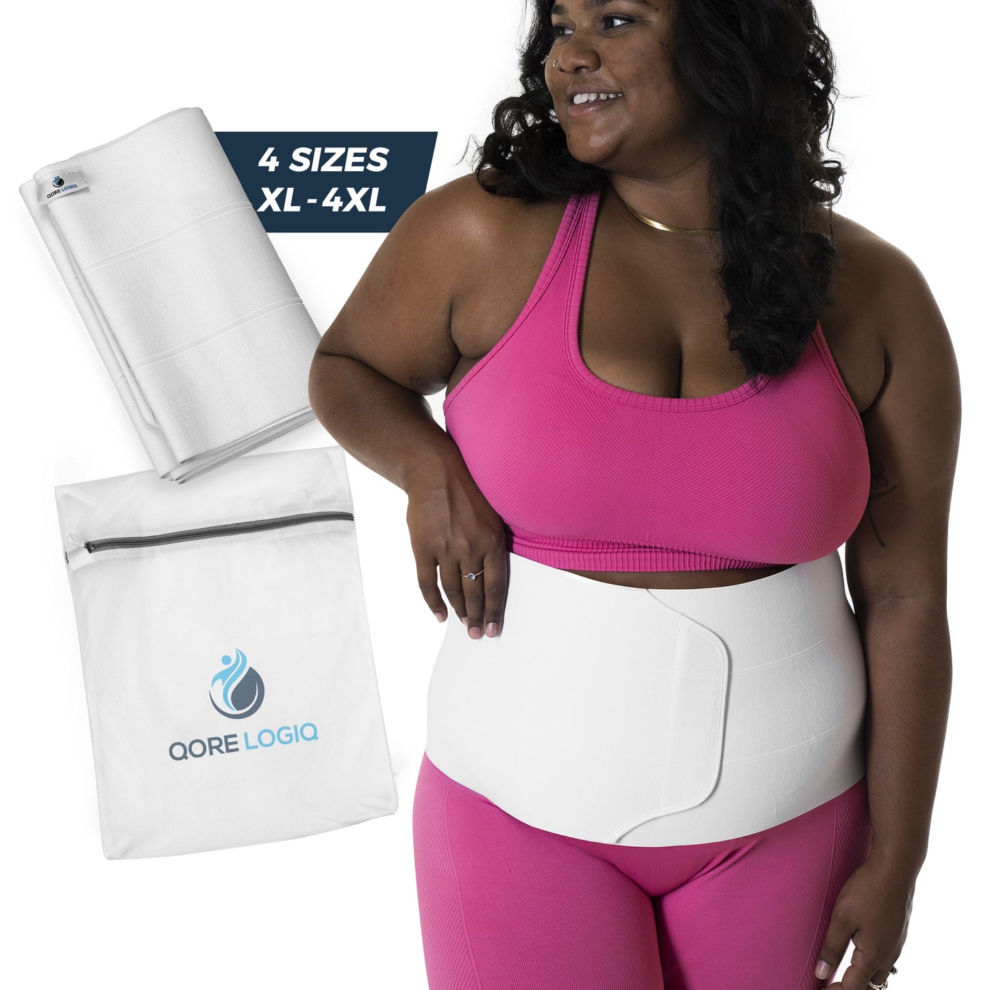 Plus Size 9 Inch Abdominal Binder - QORELOGIQ