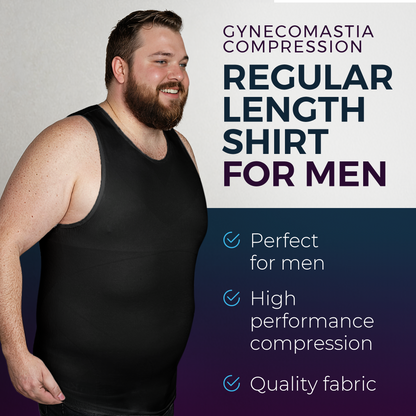 Compression Shirt Tank Top | Regular Length Black - QORELOGIQ